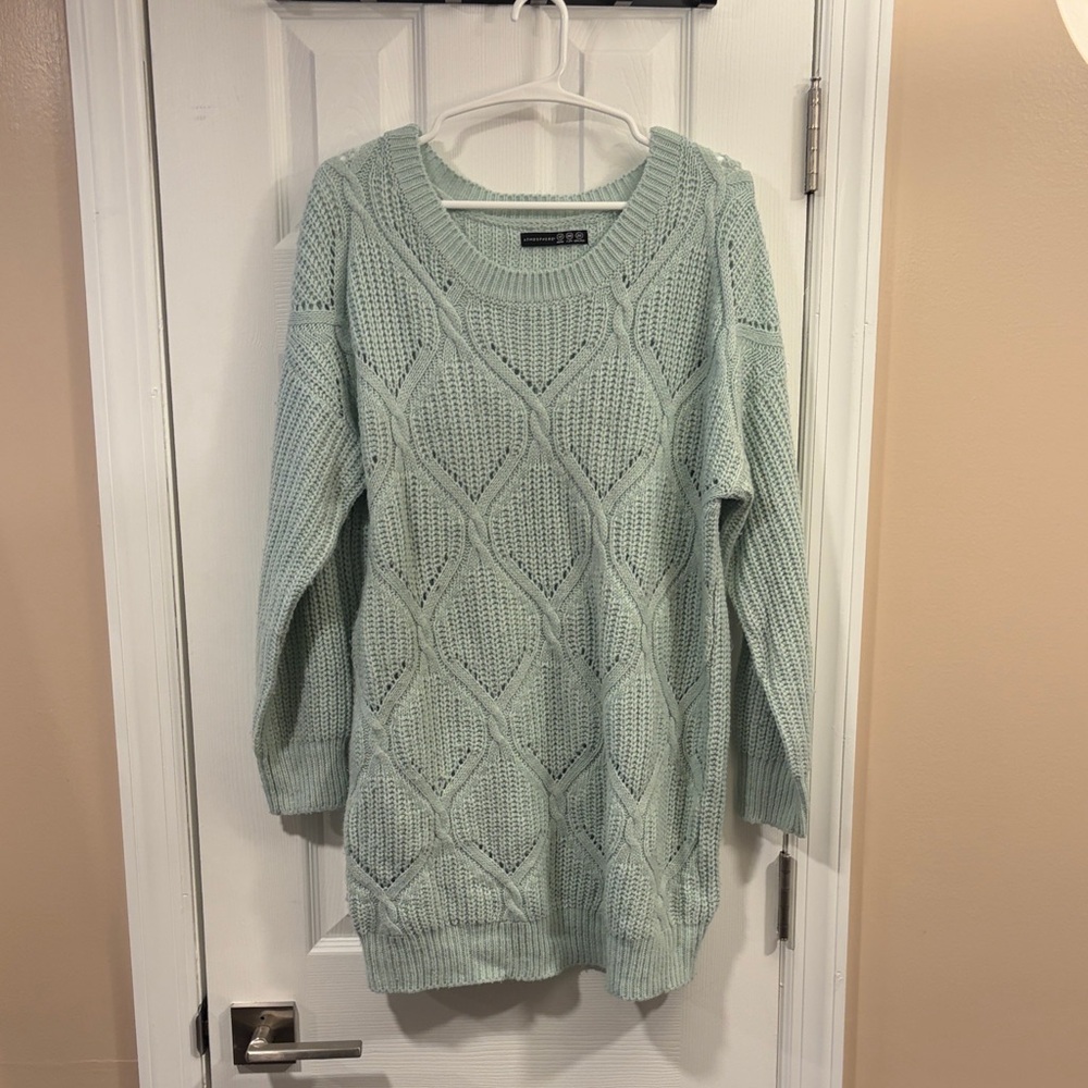Women's Mint Green Sweater tunic